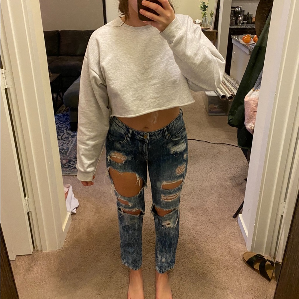 ‼️ Garage Super Distressed Boyfriend Jeans